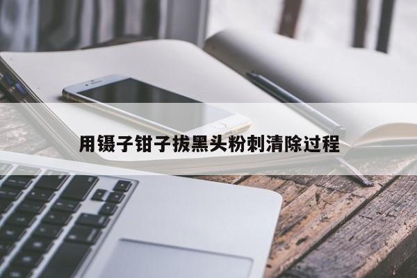 用鑷子鉗子拔黑頭粉刺清除過程